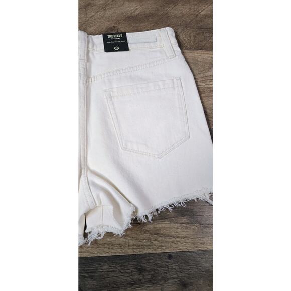 Blank NYC The Reeve Sunflower Floral Embroidered White Denim Shorts 27 New w Tag - Picture 6 of 14